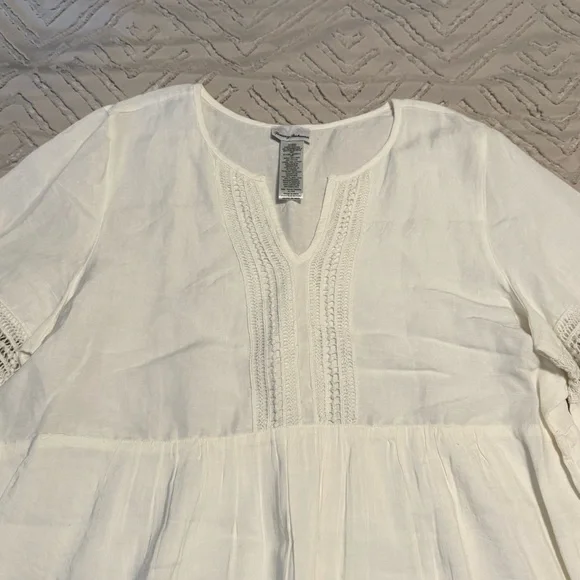Tommy Bahama White Floral Swim Cover-up | XL - Picture 4 of 6